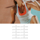 Maxbell 10x Cotton Bra Liners Underwear Sweat Absorber Liners for Women Dance Summer 44cmx15cmx7.5cm Convex