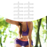 Maxbell 10x Cotton Bra Liners Underwear Sweat Absorber Liners for Women Dance Summer 44cmx15cmx7.5cm Convex