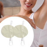 Maxbell 2x Underarm Pad Non Visible Comfortable with Shoulder Strap Armpit Sweat Pad Khaki