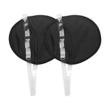 Maxbell 2x Underarm Pad Non Visible Comfortable with Shoulder Strap Armpit Sweat Pad Black