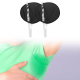 Maxbell 2x Underarm Pad Non Visible Comfortable with Shoulder Strap Armpit Sweat Pad Black