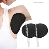 Maxbell 2x Underarm Pad Non Visible Comfortable with Shoulder Strap Armpit Sweat Pad Black