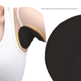 Maxbell 2x Underarm Pad Non Visible Comfortable with Shoulder Strap Armpit Sweat Pad Black