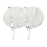 Maxbell 2x Underarm Pad Non Visible Comfortable with Shoulder Strap Armpit Sweat Pad White