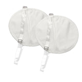 Maxbell 2x Underarm Pad Non Visible Comfortable with Shoulder Strap Armpit Sweat Pad White