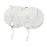 Maxbell 2x Underarm Pad Non Visible Comfortable with Shoulder Strap Armpit Sweat Pad White