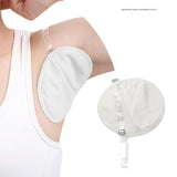Maxbell 2x Underarm Pad Non Visible Comfortable with Shoulder Strap Armpit Sweat Pad White