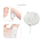 Maxbell 2x Underarm Pad Non Visible Comfortable with Shoulder Strap Armpit Sweat Pad White