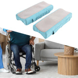 Maxbell 2x Wheelchair Armrest Pads Non Slip Portable Pillow Arm Rest Pad Accessories