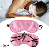 Maxbell 10x Sleeping Masks Eye Shade Covers for Flight Napping Adults Light Blocking Pink