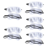 Maxbell 10x Sleeping Masks Eye Shade Covers for Flight Napping Adults Light Blocking White