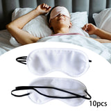 Maxbell 10x Sleeping Masks Eye Shade Covers for Flight Napping Adults Light Blocking White