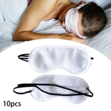 Maxbell 10x Sleeping Masks Eye Shade Covers for Flight Napping Adults Light Blocking White