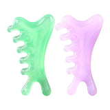 Maxbell Massage Comb Multipurpose Head Caring Relaxation Gua Sha Scraping Scalp Comb Green
