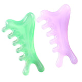 Maxbell Massage Comb Multipurpose Head Caring Relaxation Gua Sha Scraping Scalp Comb Green
