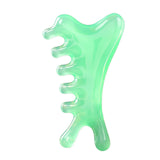 Maxbell Massage Comb Multipurpose Head Caring Relaxation Gua Sha Scraping Scalp Comb Green