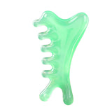 Maxbell Massage Comb Multipurpose Head Caring Relaxation Gua Sha Scraping Scalp Comb Green
