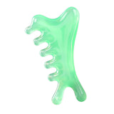 Maxbell Massage Comb Multipurpose Head Caring Relaxation Gua Sha Scraping Scalp Comb Green
