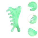 Maxbell Massage Comb Multipurpose Head Caring Relaxation Gua Sha Scraping Scalp Comb Green