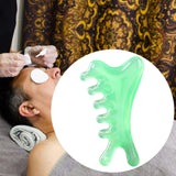 Maxbell Massage Comb Multipurpose Head Caring Relaxation Gua Sha Scraping Scalp Comb Green