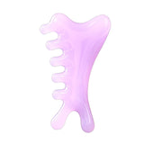 Maxbell Massage Comb Multipurpose Head Caring Relaxation Gua Sha Scraping Scalp Comb Purple
