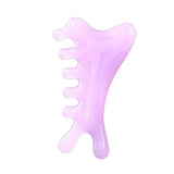 Maxbell Massage Comb Multipurpose Head Caring Relaxation Gua Sha Scraping Scalp Comb Purple