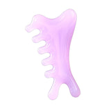 Maxbell Massage Comb Multipurpose Head Caring Relaxation Gua Sha Scraping Scalp Comb Purple