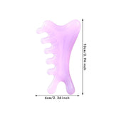 Maxbell Massage Comb Multipurpose Head Caring Relaxation Gua Sha Scraping Scalp Comb Purple