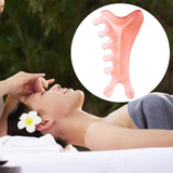 Maxbell Resin Massage Comb Portable Practical Relaxation Gua Sha Scraping Scalp Comb Pink
