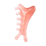 Maxbell Resin Massage Comb Portable Practical Relaxation Gua Sha Scraping Scalp Comb Pink