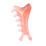 Maxbell Resin Massage Comb Portable Practical Relaxation Gua Sha Scraping Scalp Comb Pink