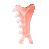 Maxbell Resin Massage Comb Portable Practical Relaxation Gua Sha Scraping Scalp Comb Pink