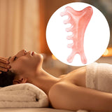 Maxbell Resin Massage Comb Portable Practical Relaxation Gua Sha Scraping Scalp Comb Pink