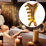Maxbell Resin Massage Comb Portable Practical Relaxation Gua Sha Scraping Scalp Comb Brown