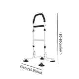 Maxbell Stand Assists Anti Skid for Seniors Adjustable Height for Toilet Couch Chair B