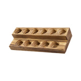 Maxbell Wooden Essential Oil Bottle Storage Stand Holder Organizer Shelf Desk 2 Tier