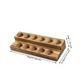 Maxbell Wooden Essential Oil Bottle Storage Stand Holder Organizer Shelf Desk 2 Tier