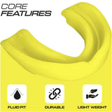 Maxbell Sports Mouth Guard Men Women Protection for Basketball Mma Boxing Kickboxing Yellow