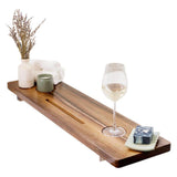Maxbell Wooden Bathtub Tray Minimalistic Anti Tip for Bathroom SPA Gift Housewarming