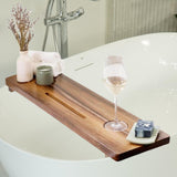 Maxbell Wooden Bathtub Tray Minimalistic Anti Tip for Bathroom SPA Gift Housewarming