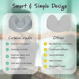 Maxbell Neck Massage Pillow Lightweight Multiuse Gifts for Sleeping Comfortable Gray