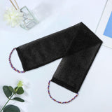 Maxbell Exfoliating Washcloth Convenient Smooth Skin for Men and Women Body Scrubber Black