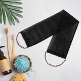 Maxbell Exfoliating Washcloth Convenient Smooth Skin for Men and Women Body Scrubber Black