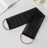 Maxbell Exfoliating Washcloth Convenient Smooth Skin for Men and Women Body Scrubber Black