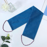 Maxbell Exfoliating Washcloth Convenient Smooth Skin for Men and Women Body Scrubber Blue
