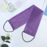 Maxbell Exfoliating Washcloth Convenient Smooth Skin for Men and Women Body Scrubber Purple