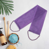 Maxbell Exfoliating Washcloth Convenient Smooth Skin for Men and Women Body Scrubber Purple