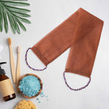 Maxbell Exfoliating Washcloth Convenient Smooth Skin for Men and Women Body Scrubber Coffee