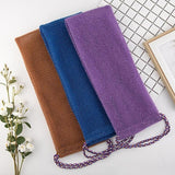Maxbell Exfoliating Washcloth Convenient Smooth Skin for Men and Women Body Scrubber Coffee