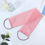 Maxbell Exfoliating Washcloth Convenient Smooth Skin for Men and Women Body Scrubber Pink